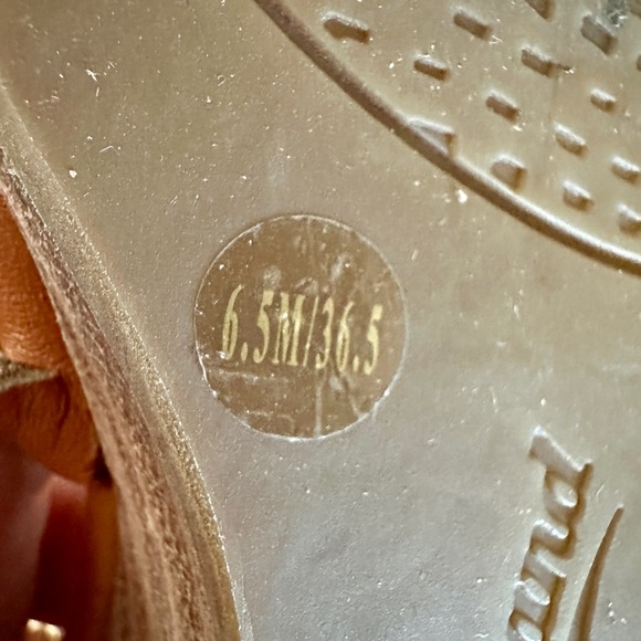 Lucky Brand Jaleels Taupe, Strappy Wedge Sandals, 6.5M - Picture 6 of 14